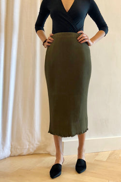 Accordion Skirt Olive