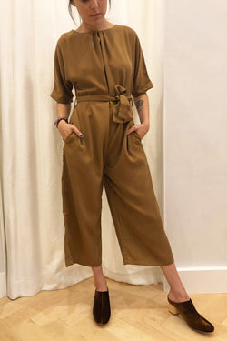 Nishi Romper Tencel Twill Camel