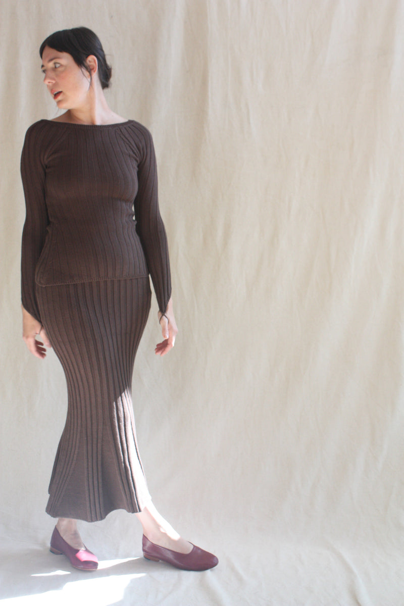 Mauri Skirt Brown Rhoan Mauri Skirt Brown Rhoan