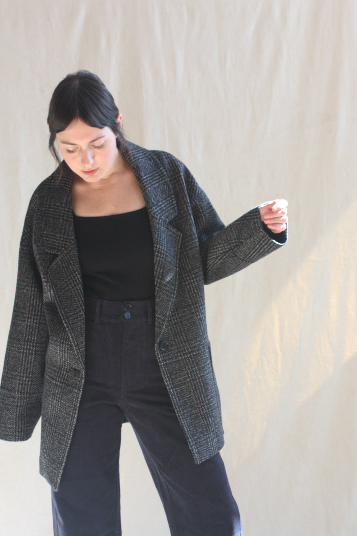 Acacia Overcoat Black Plaid – Rhoan