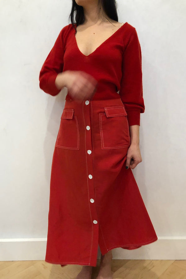 Ines Skirt Red