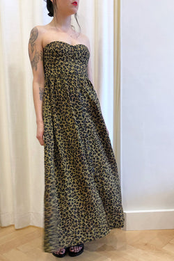 Mercedes Dress Neko Leopard Embroidery