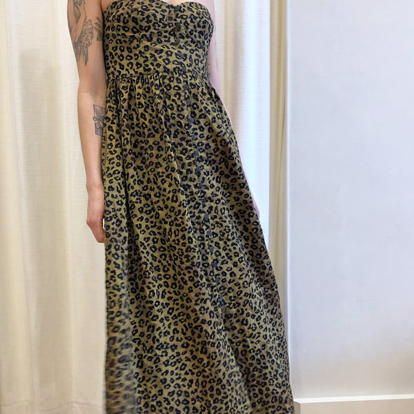 Mercedes Dress Neko Leopard Embroidery – Rhoan