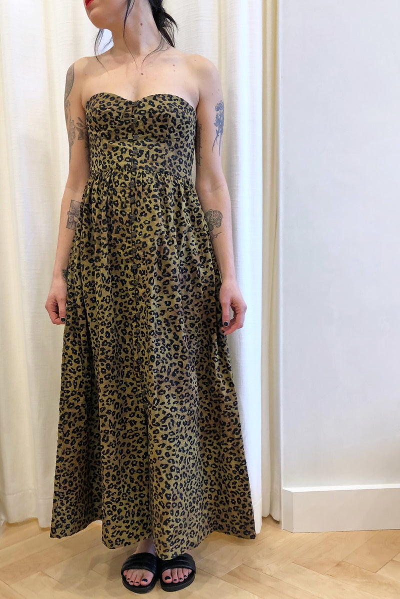 Mercedes Dress Neko Leopard Embroidery Mercedes Dress Neko Leopard Embroidery
