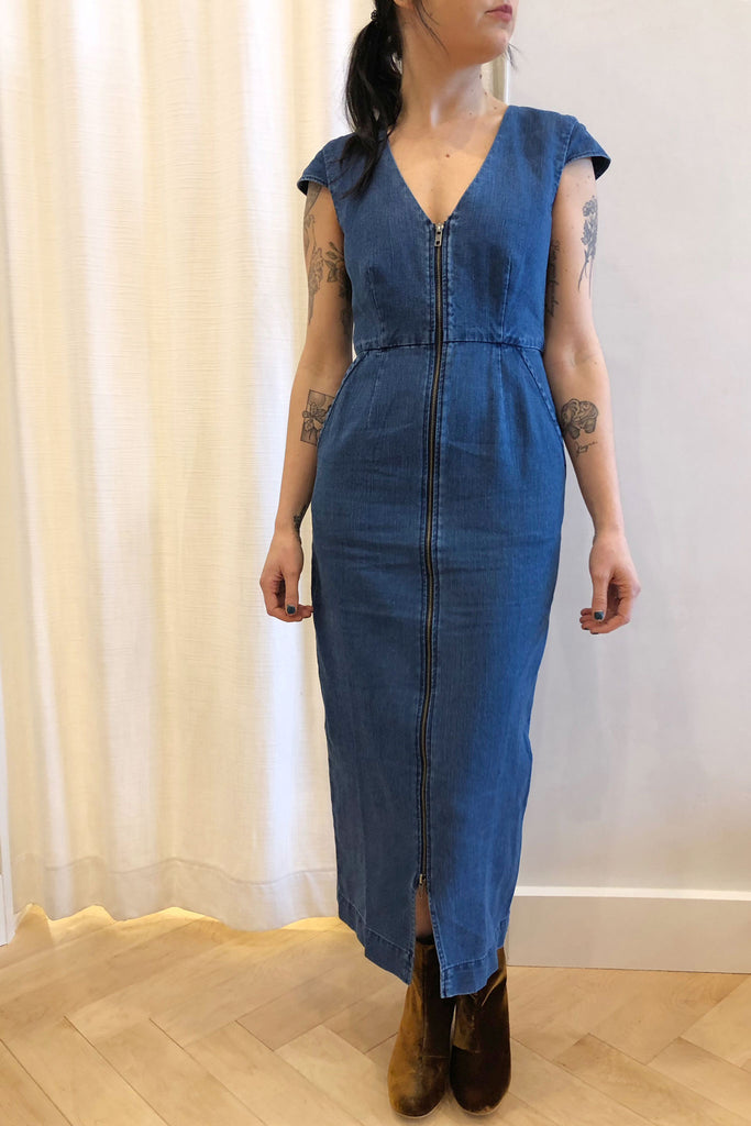 Aleema Dress Denim – Rhoan