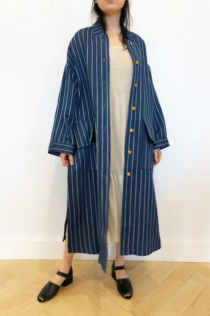 Erna Denim Coat Blue – Rhoan