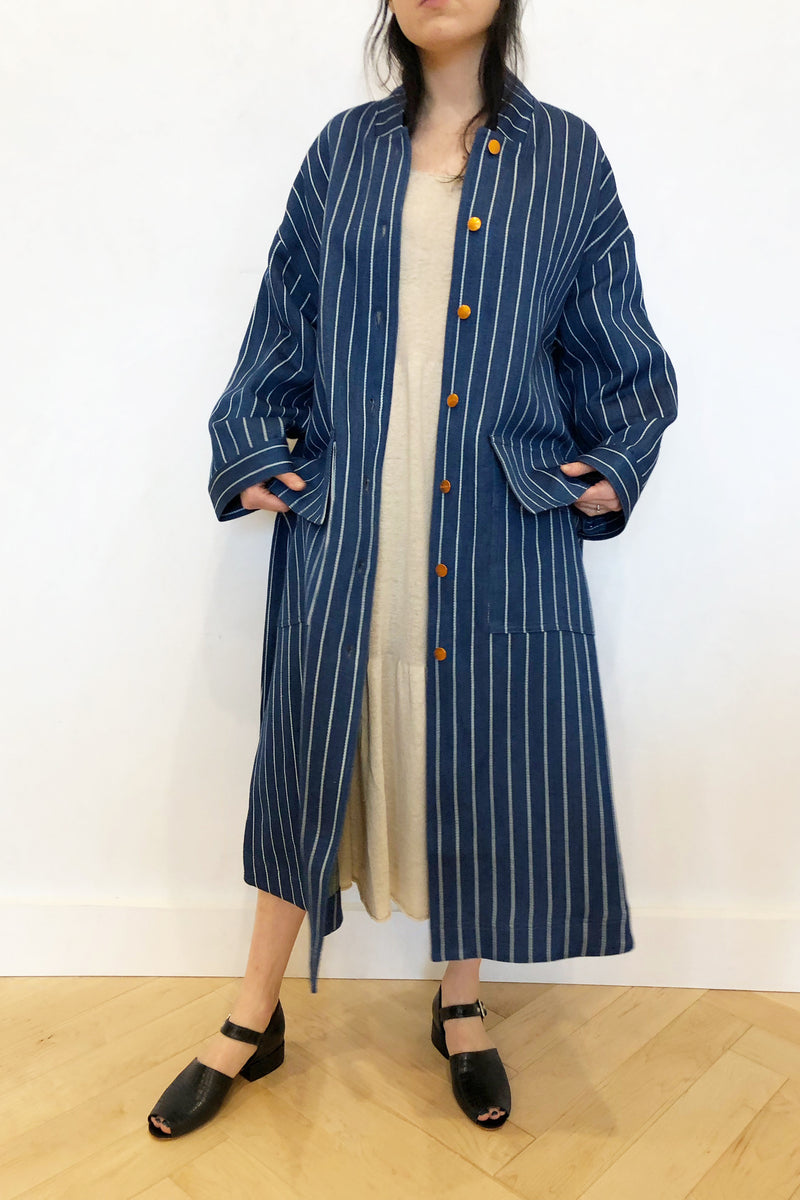 Erna Denim Coat Blue