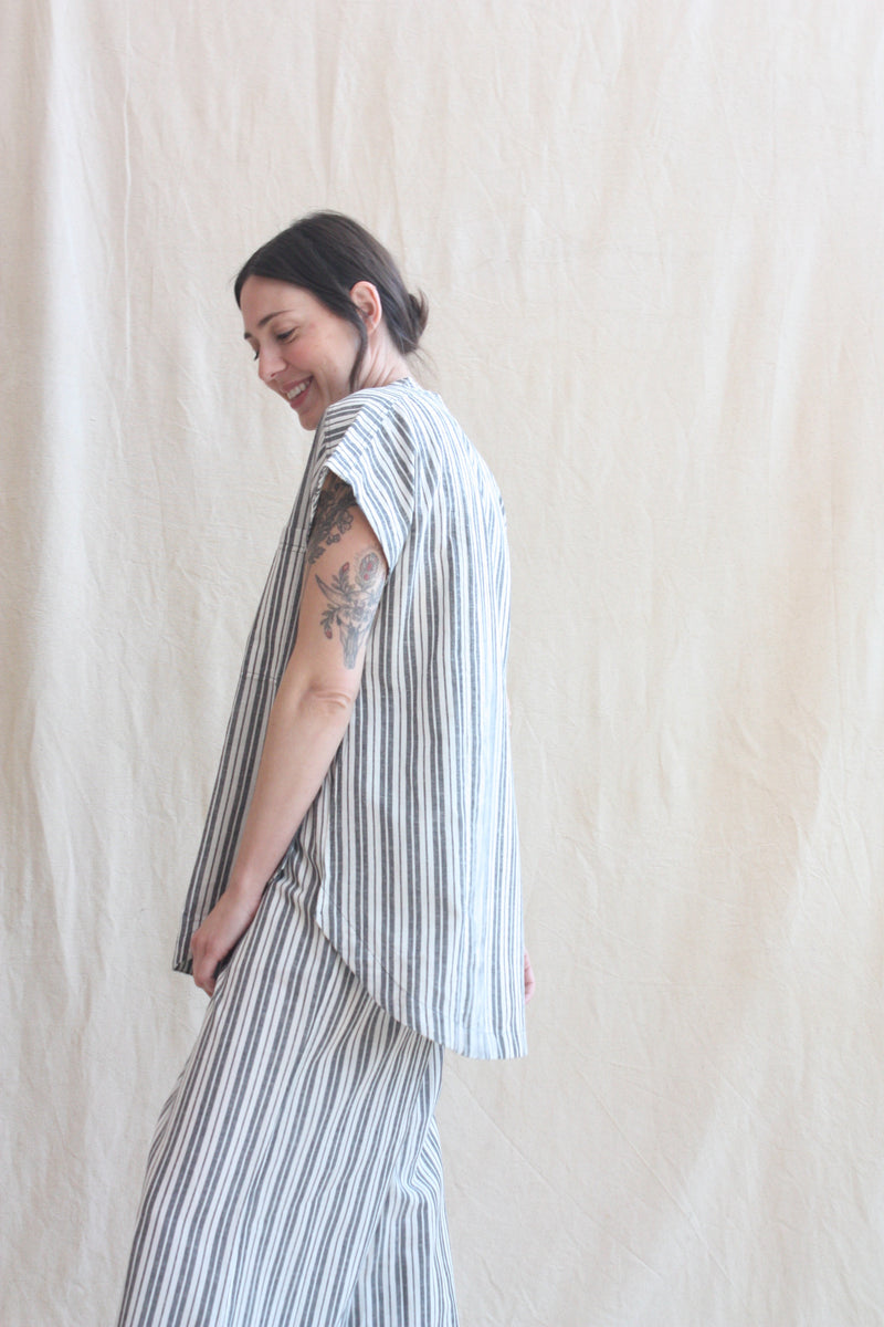 Pia Sleeveless Tunic Espana Stripe