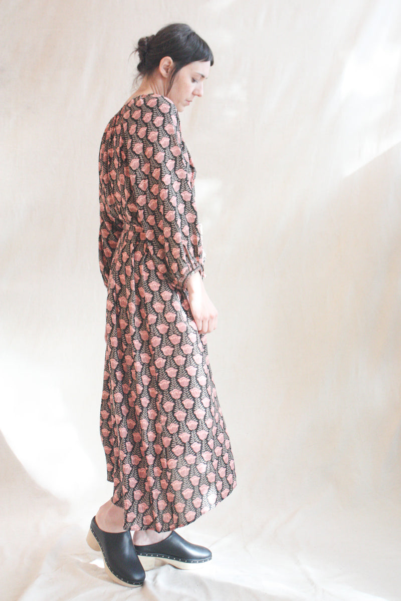 Alex Dress Tulip Print Kamari Black