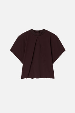 Oona Jersey Top Chocolate Plum