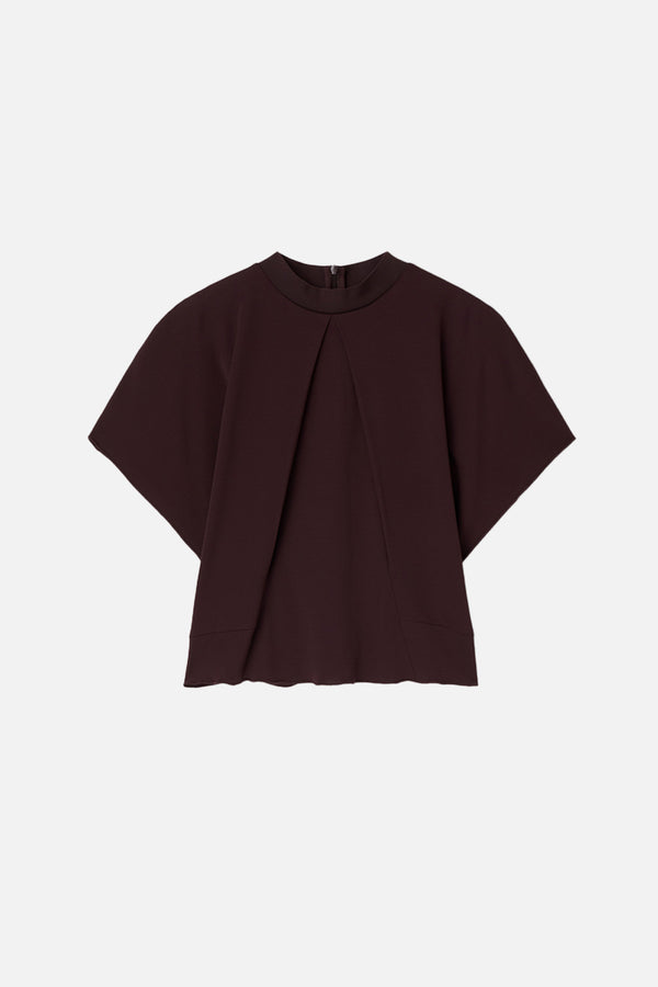 Oona Jersey Top Chocolate Plum