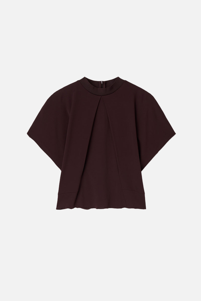 Oona Jersey Top Chocolate Plum