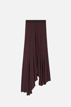 Sandy Viscose Skirt Chocolate Plum