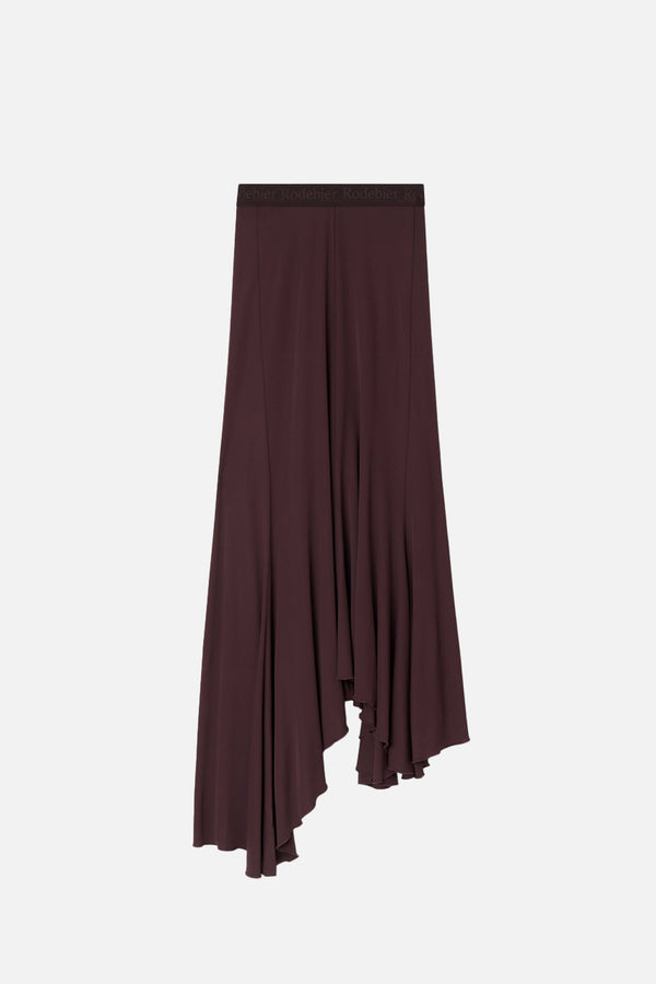 Sandy Viscose Skirt Chocolate Plum
