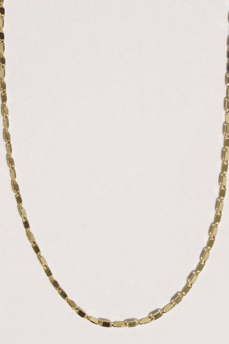 Mirror Chain Necklace Gold