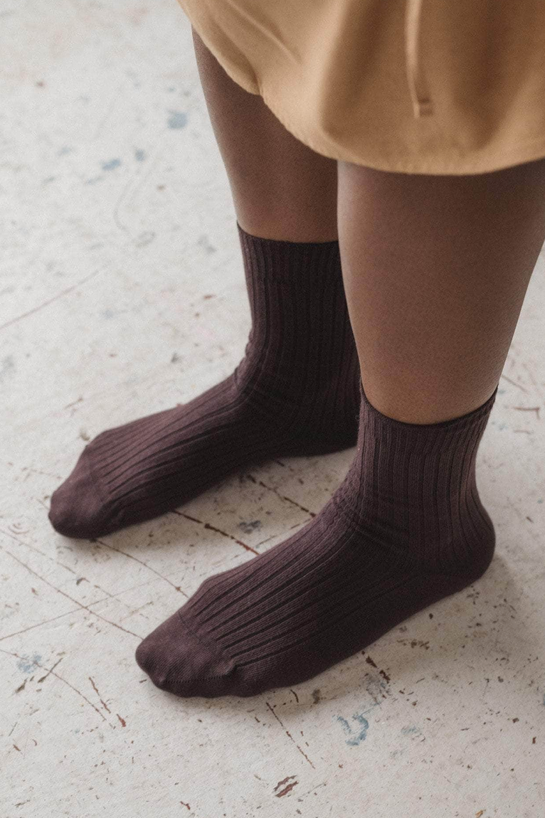 Rib Overankle Socks Tactile