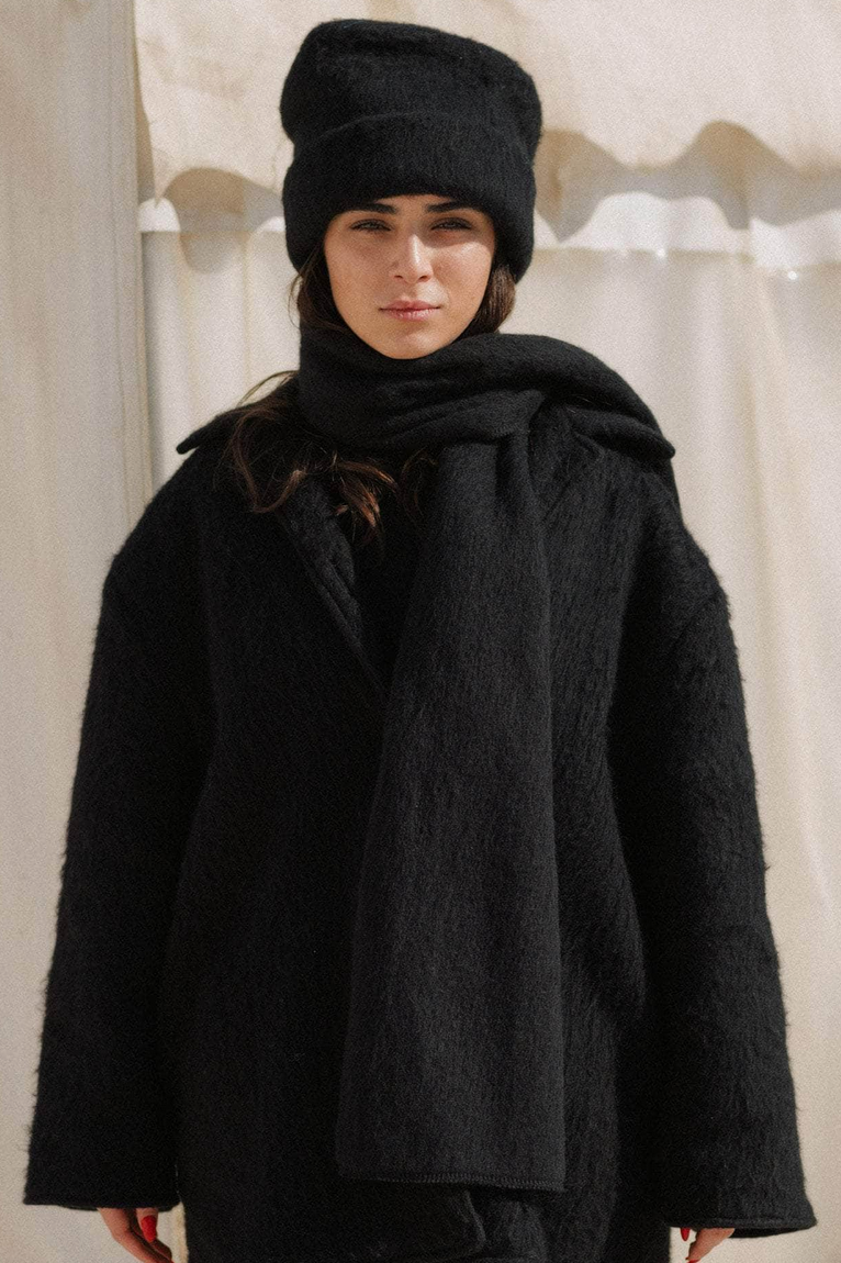 Ser Hat Brushed Wool Black