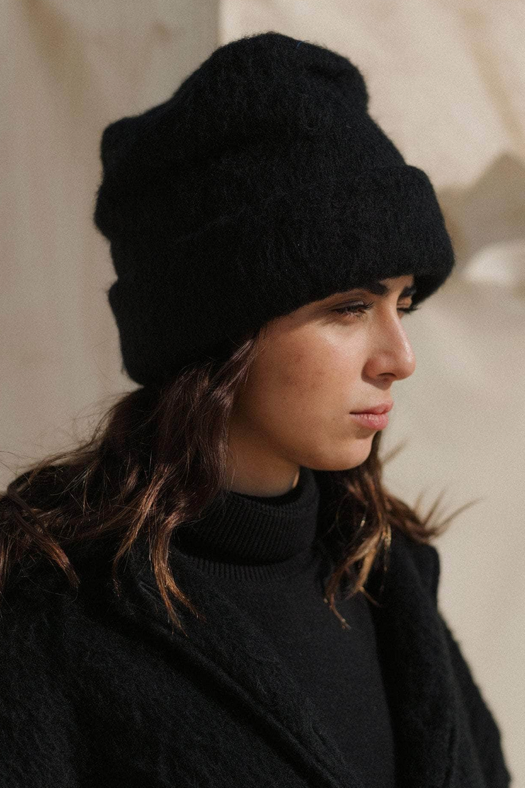 Ser Hat Brushed Wool Black