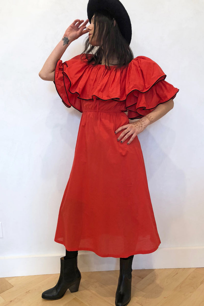 Blanca Dress Crimson