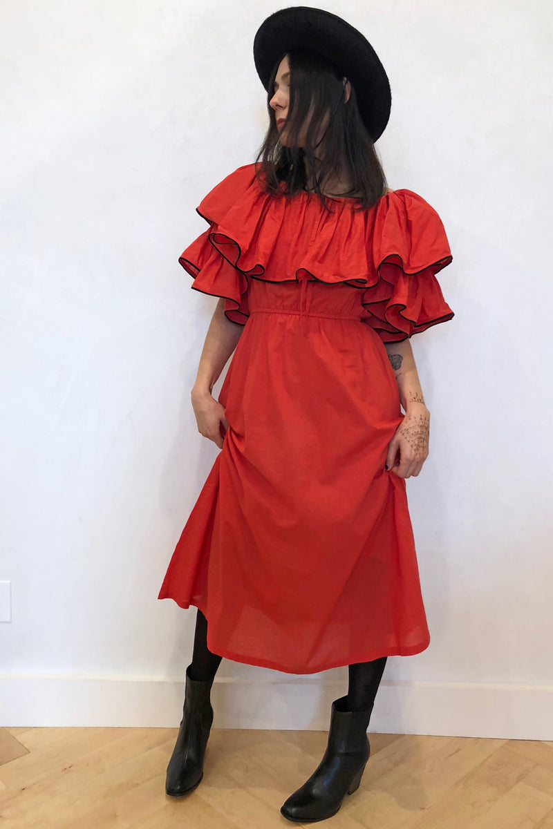 Blanca Dress Crimson