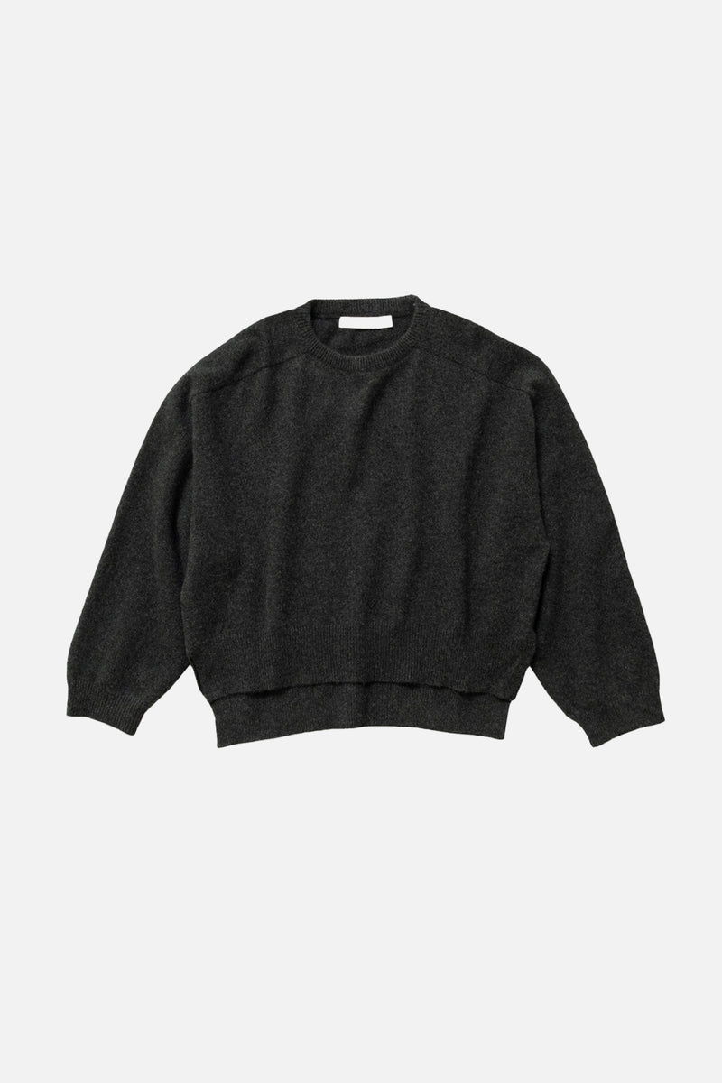 Cashmere Shell Sweater Charcoal
