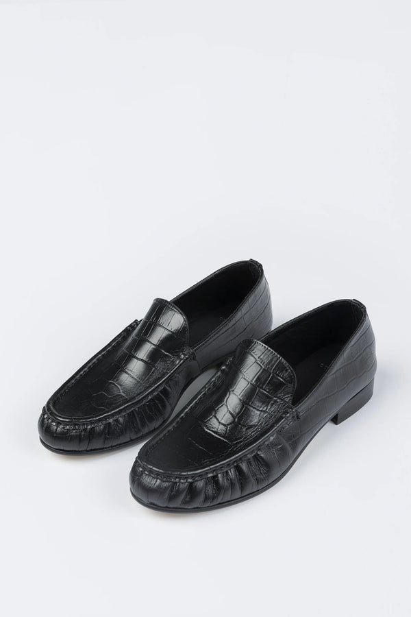 CORTIS マーティン　タワレコ　ラキドロ Leather Loafer Rama Black Crocodile – Rhoan