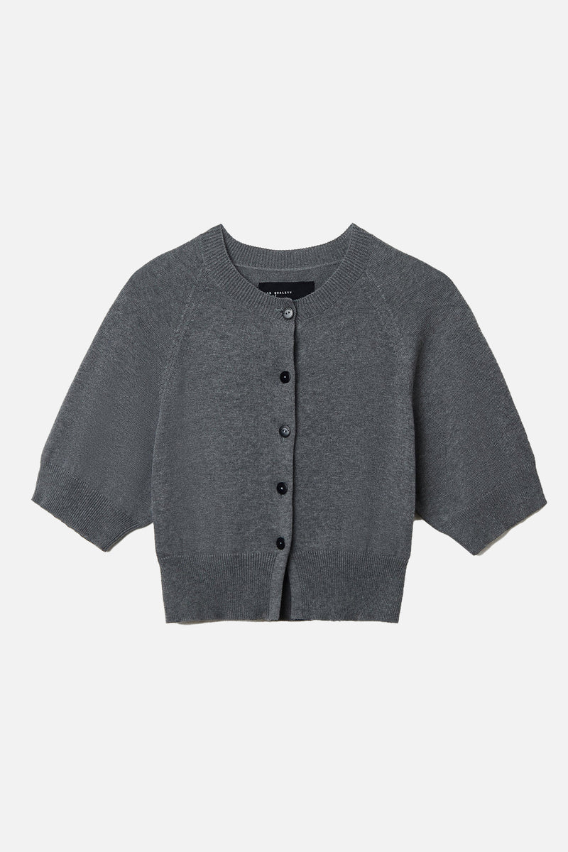 Cotton and Cashmere Top Grey