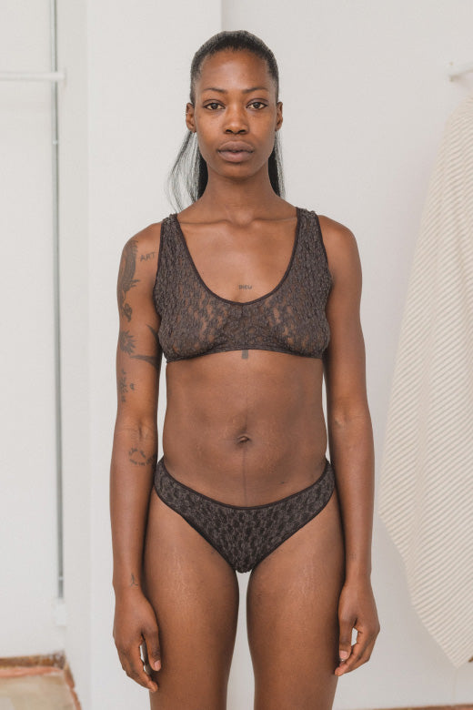 Crescent Bra Black