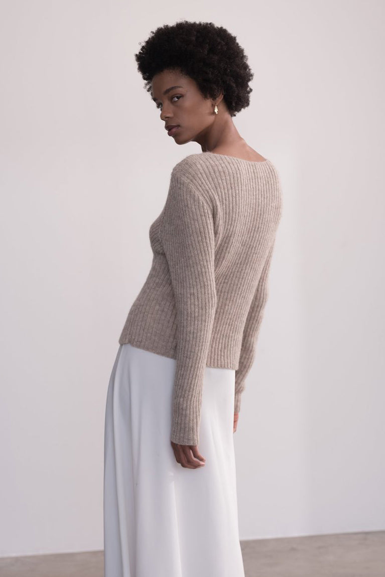 Didion Sweater Beige Melange