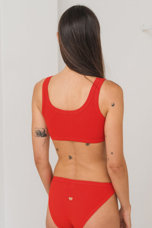 Heart Bra My Red