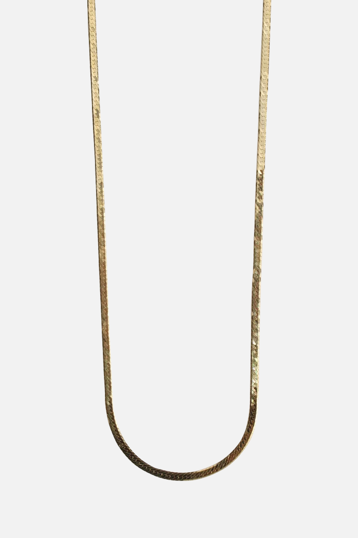 Herringbone Chain Necklace 1.5mm Gold – Rhoan