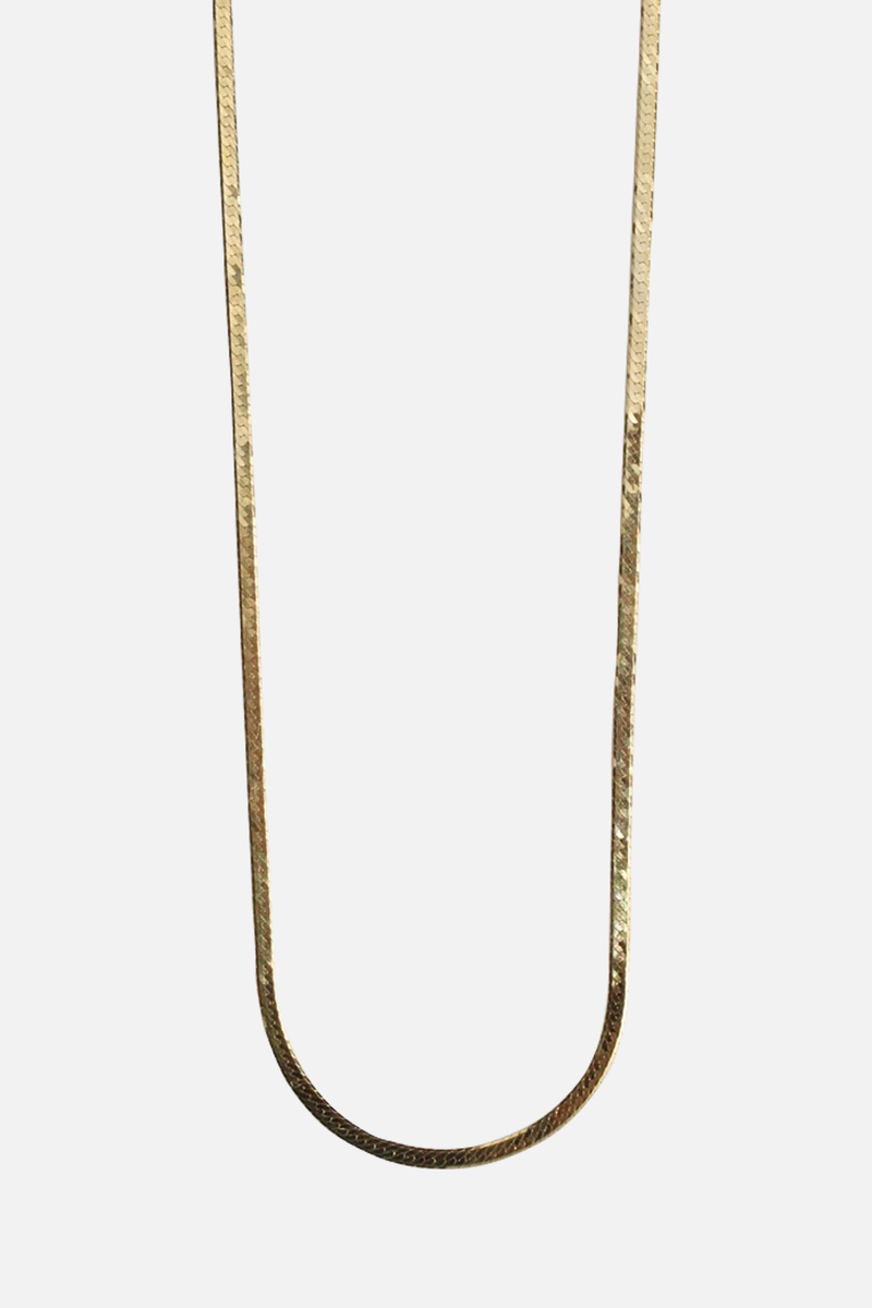Herringbone Chain Necklace 1.5mm Gold