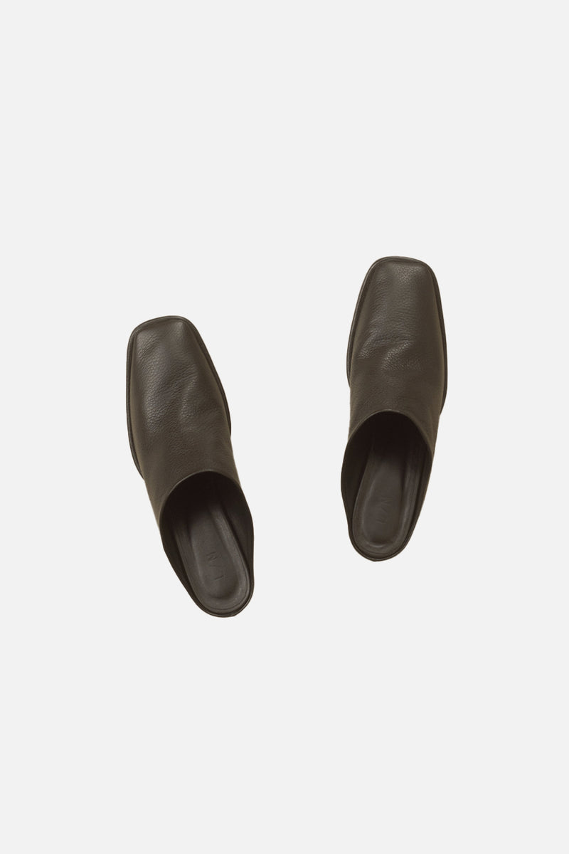 Square Arch Mule Black – Rhoan