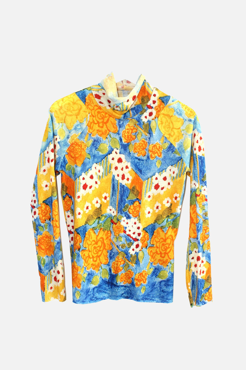 Wool Jersey Roll Print 1A