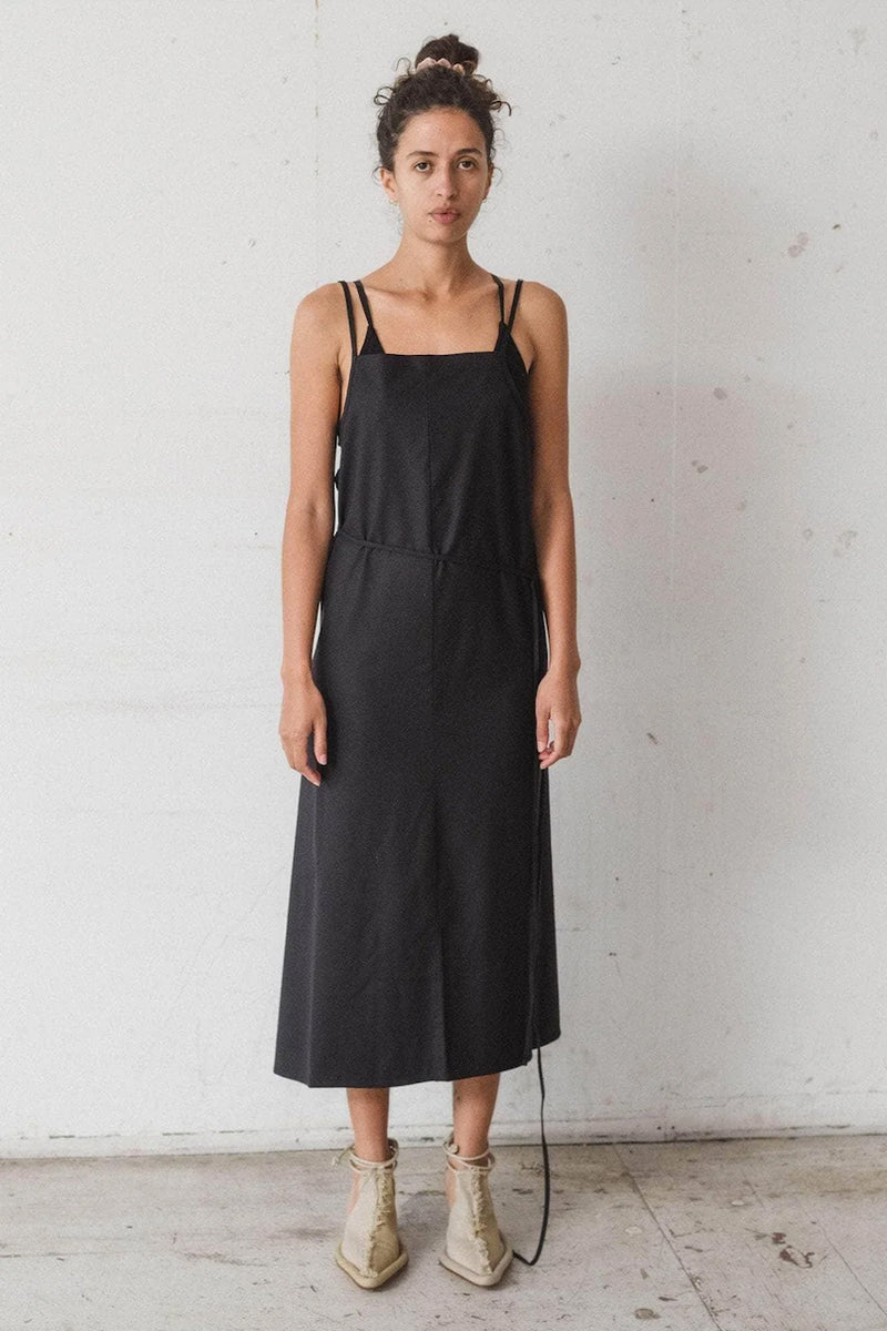 Yumi Apron Dress Black