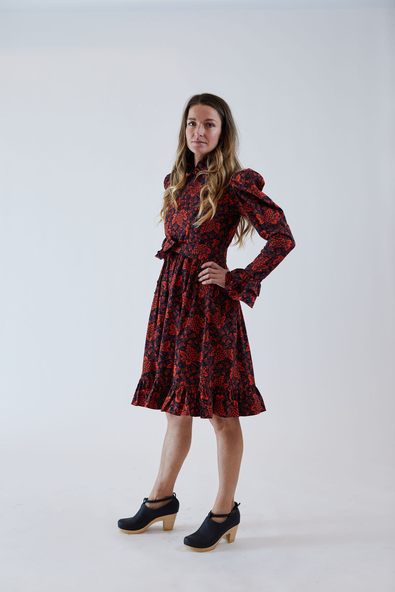 Prairie Dress Red Grape – Rhoan Prairie Dress Red Grape – Rhoan