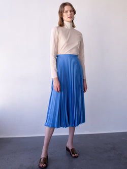 Aster Skirt Antique Blue Satin