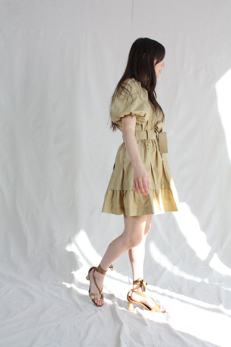 Mica Dress Khaki Rhoan Mica Dress Khaki Rhoan