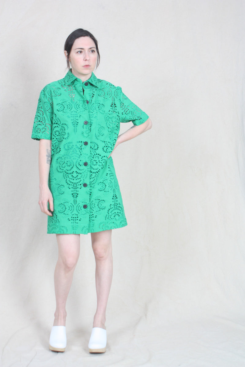Mack Dress Green Eyelet Rhoan Mack Dress Green Eyelet Rhoan