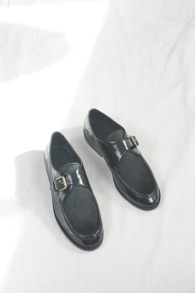 Noor Monkstrap Black Richato