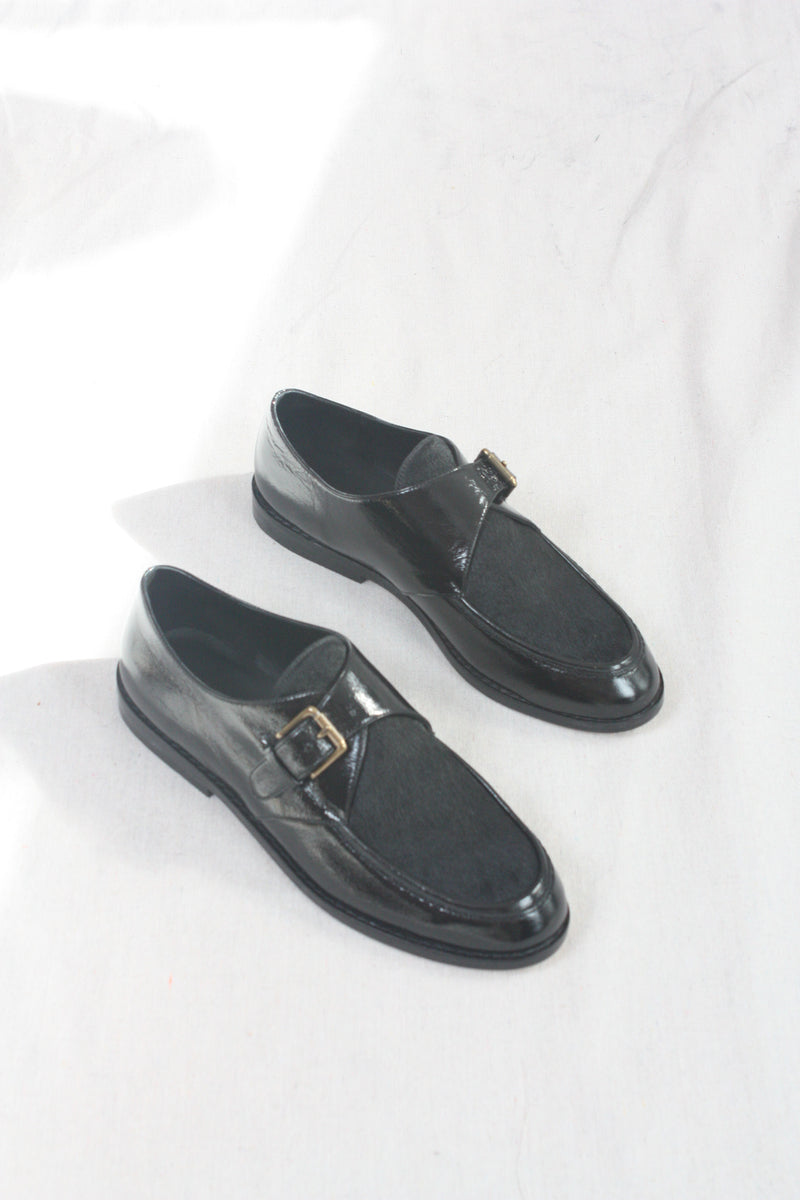 Noor Monkstrap Black Richato