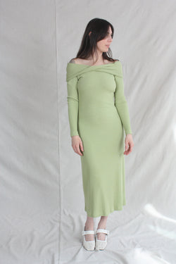 Emery Dress Light Green Rhoan Emery Dress Light Green Rhoan