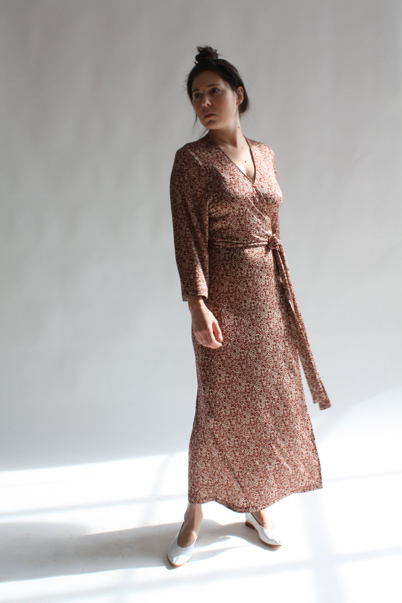 burgundy umbra dress The Villa Dress in Umbria in Cotton Poplin | M | Brochu Walker