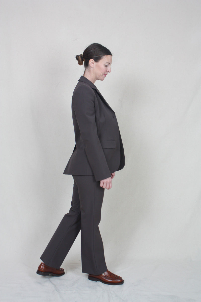 Cropped Flare Pants Espresso Rhoan Cropped Flare Pants Espresso Rhoan