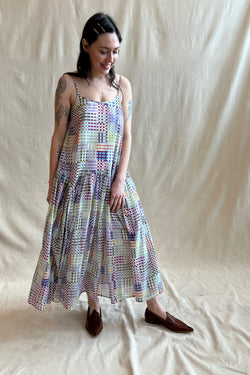 Leila Dress Day Rubix Print