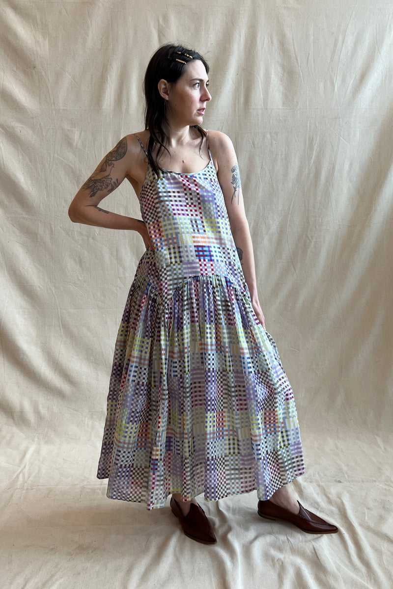 Leila Dress Day Rubix Print