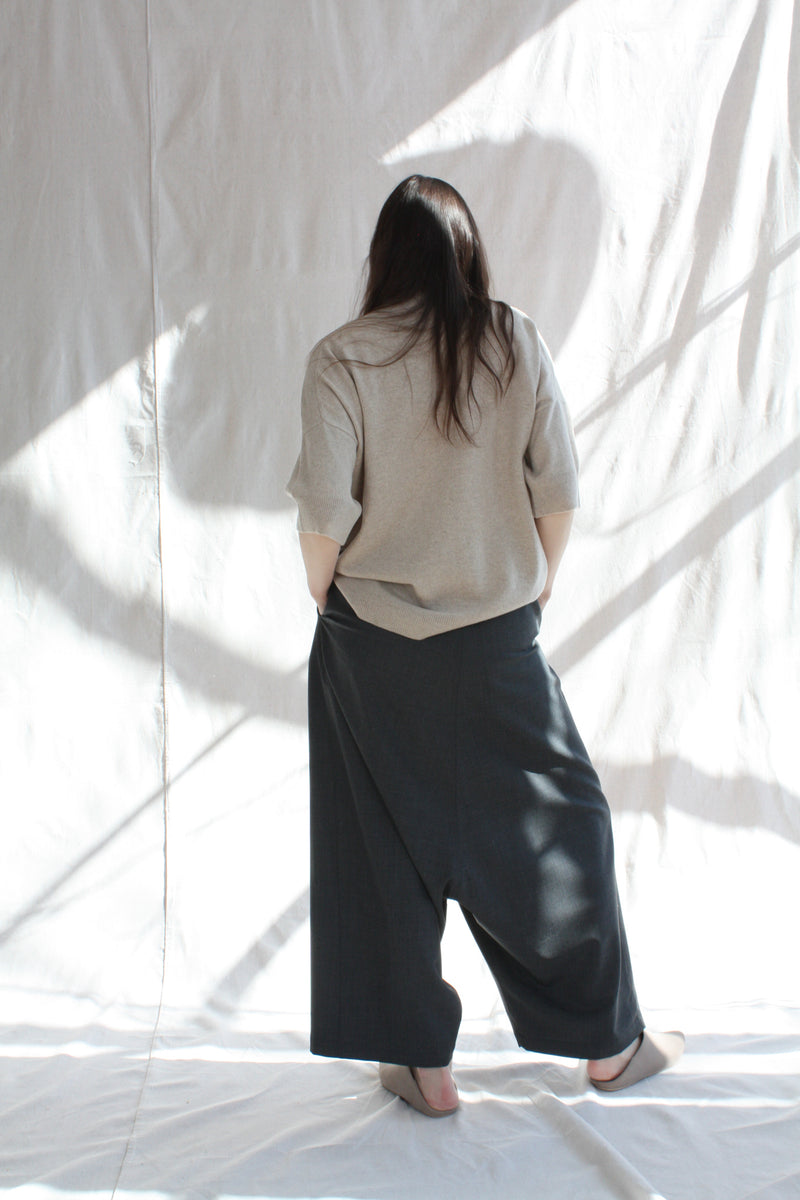 Tailoring Harem Pant Grey
