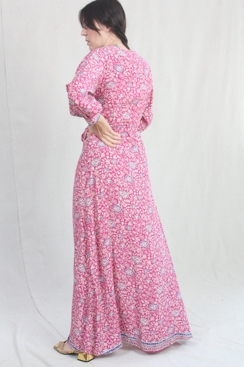 Kate Longsleeve Dress Floral Print Lavender