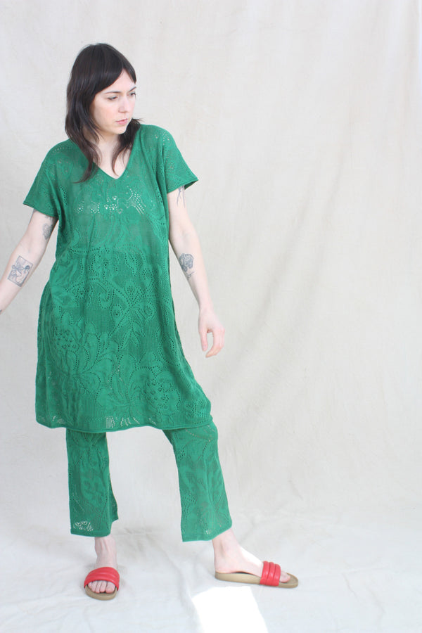 Lace Odille Tunic Bottle Green