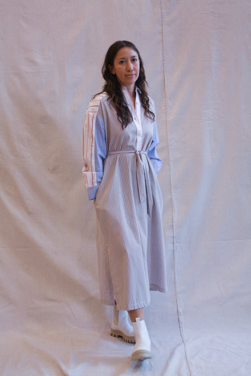 Devon Dress Stripe Combo